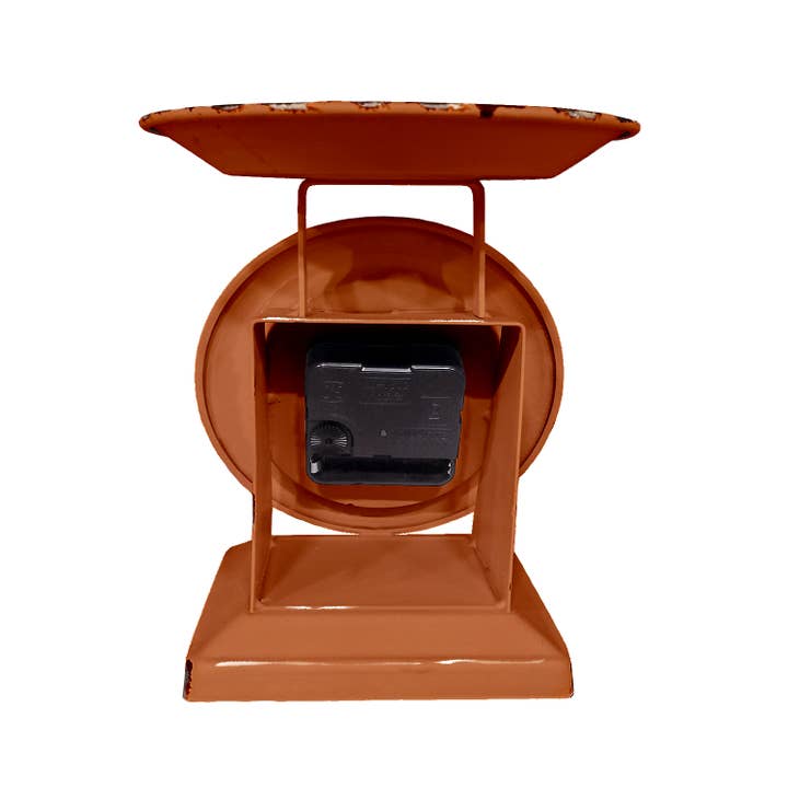 Col House Designs - Wholesale Desk Clock - Vintage Happy Harvest Old Town Scale Clock