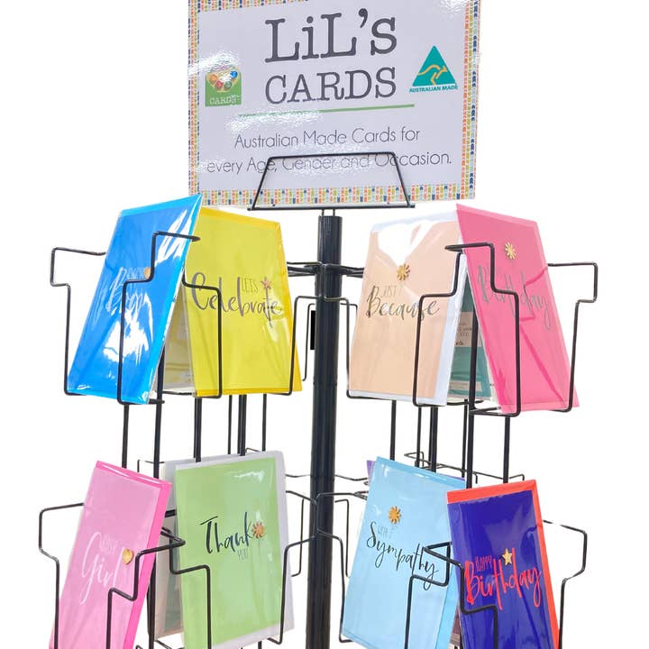 Lil's Cards - Wholesale Retailer display – Paper & novelty - 432 Greeting Cards + FREE Wire Floor Spinner. Save $220.00 1
