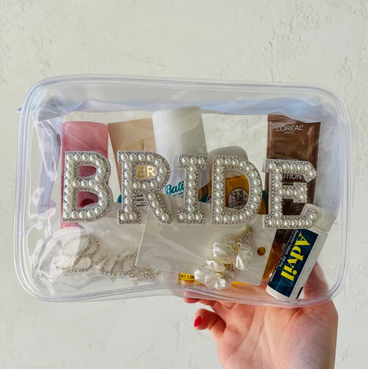 Lyn Luca - Wholesale Makeup/Cosmetic Bag - Pearl Bride Makeup Travel Bag