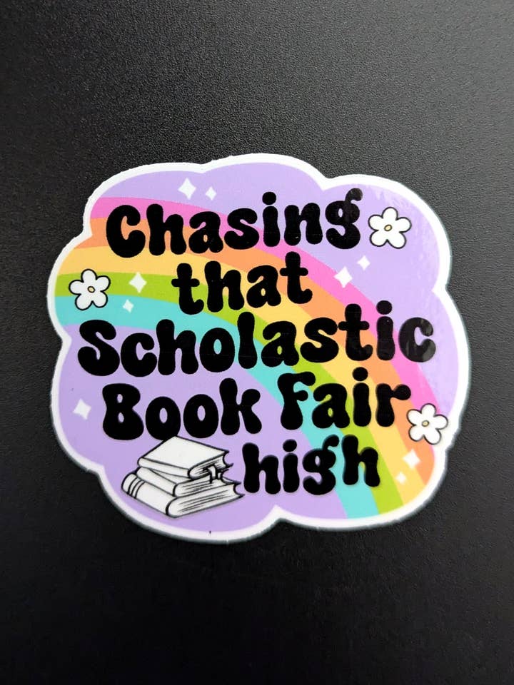 Autocollant Chasing That Scholastic Book Fair pour la vente par All That Raaz