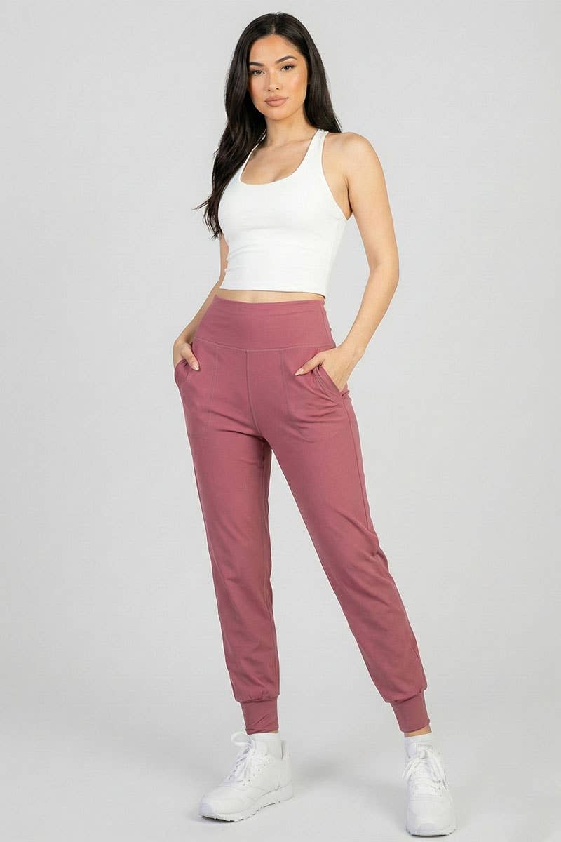 CAPELLA APPAREL - Wholesale Athletic Sweatpants/Joggers - Women's - High Waisted Wide Waistband Joggers0