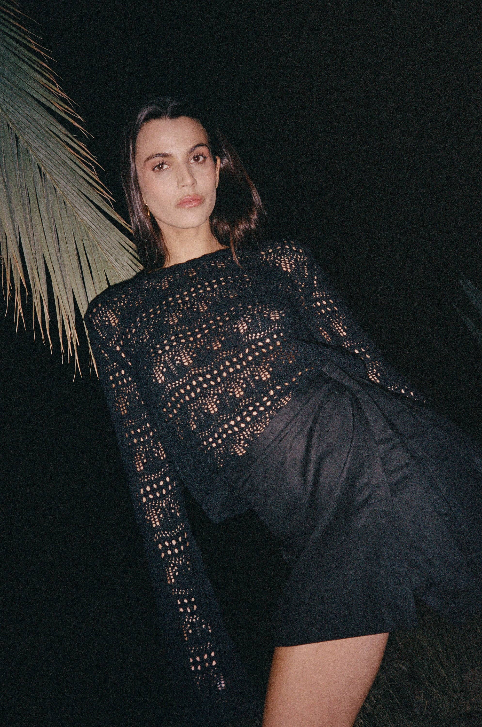 Nitah - Venta al por mayor Falda - Mujer - Falda cruzada de lino Rania2