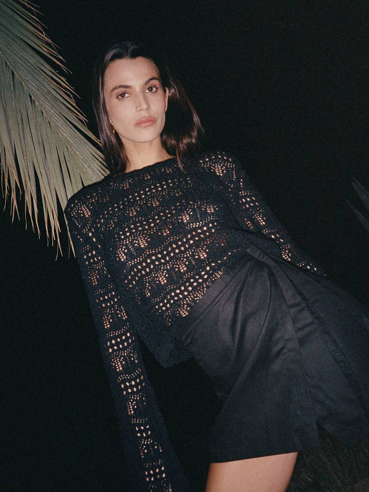 Nitah - Venta al por mayor Falda - Mujer - Falda cruzada de lino Rania2