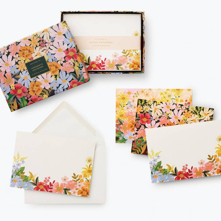 Rifle Paper Co. - Wholesale Stationery/Notecard Set - Marguerite Stationery Set