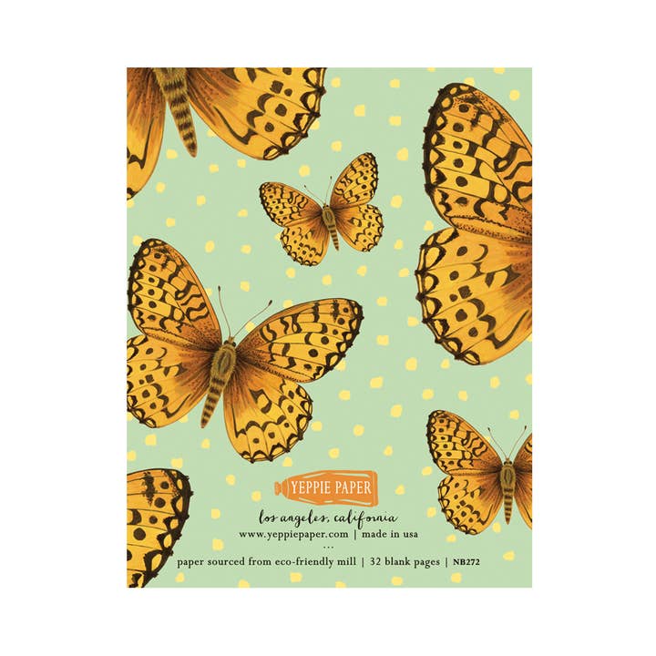Yeppie Paper – Großhandel Notizbücher – Notizbuch „Fritillary Butterfly“5