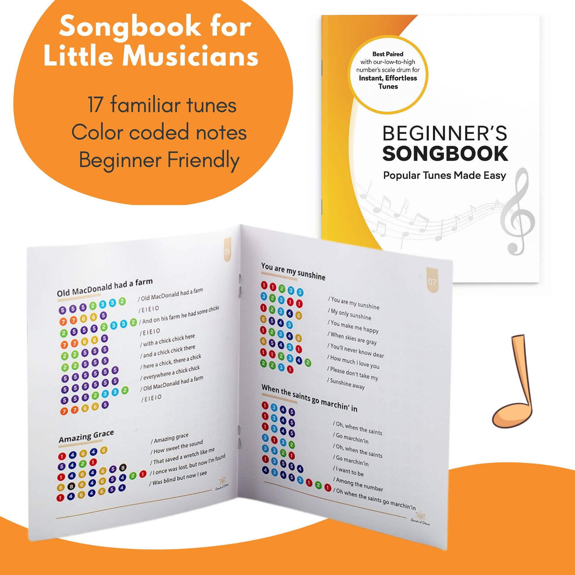 Sounds Of Silence Drums - Wholesale Musical Instrument - The Get Well Drum – 6” Steel Tongue Drum for Kids with Music5