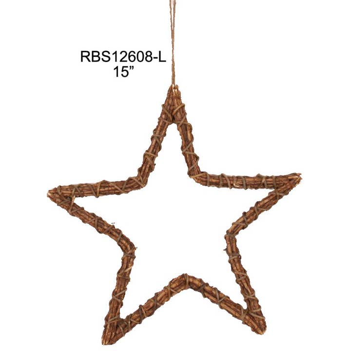 15" Rustic Star Decorative Home Accent for wholesale by Tellon Investment & Trade
