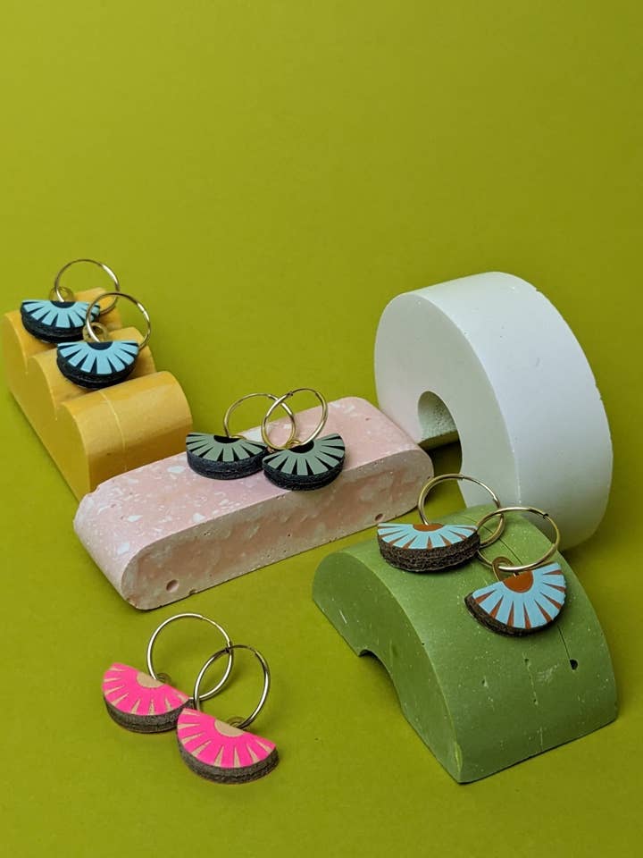 HOOP EARRING WITH CHARM for wholesale by Kay Morgan