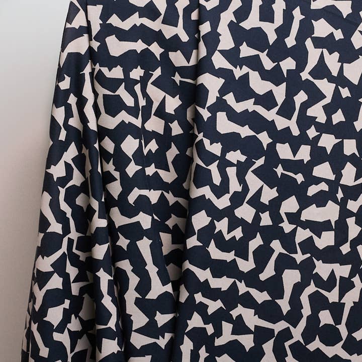 Ekko Deep Charcoal Fabric for wholesale by Atelier Brunette - Fabrics & Sewing Patterns Shop