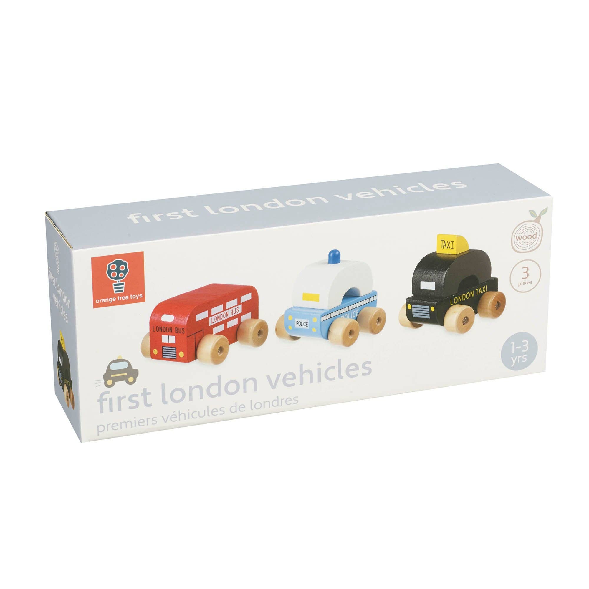 Orange Tree Toys – Carro/camião de brinquedo - Crianças por atacado – Primeiros veículos de madeira de Londres4