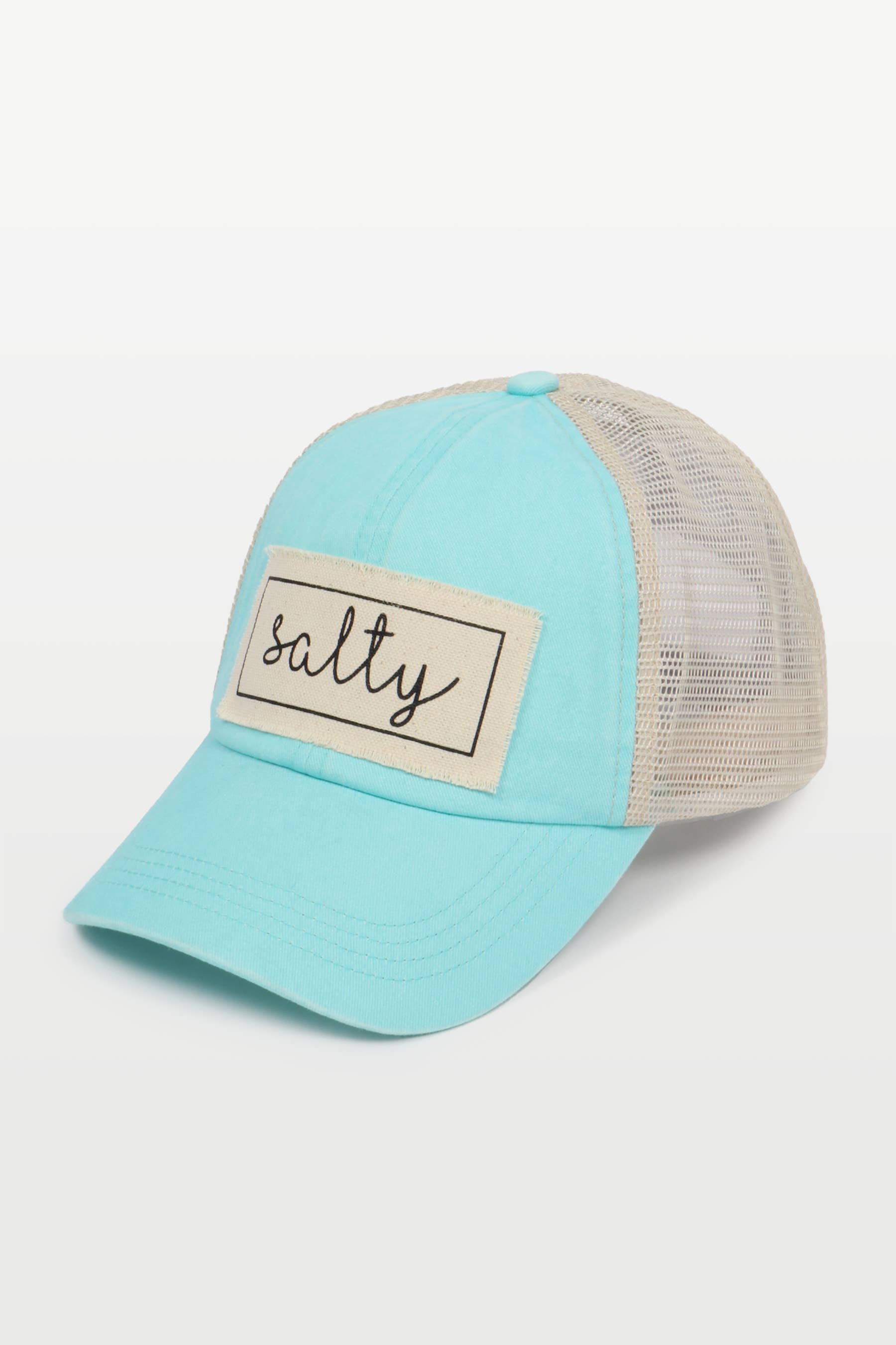 David And Young - Wholesale Baseball Cap - Women's - Salty Canvas Patch Mesh Back Baseball Cap6