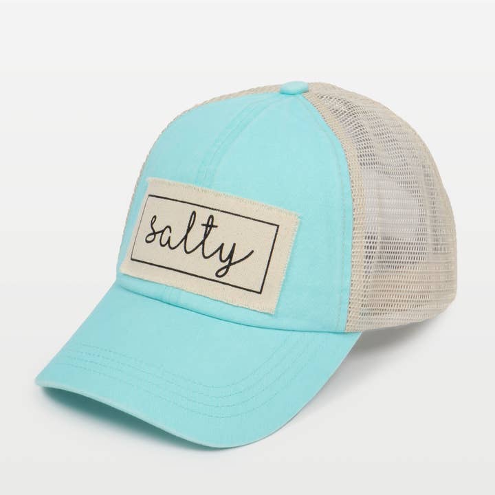 David And Young - Wholesale Baseball Cap - Women's - Salty Canvas Patch Mesh Back Baseball Cap6