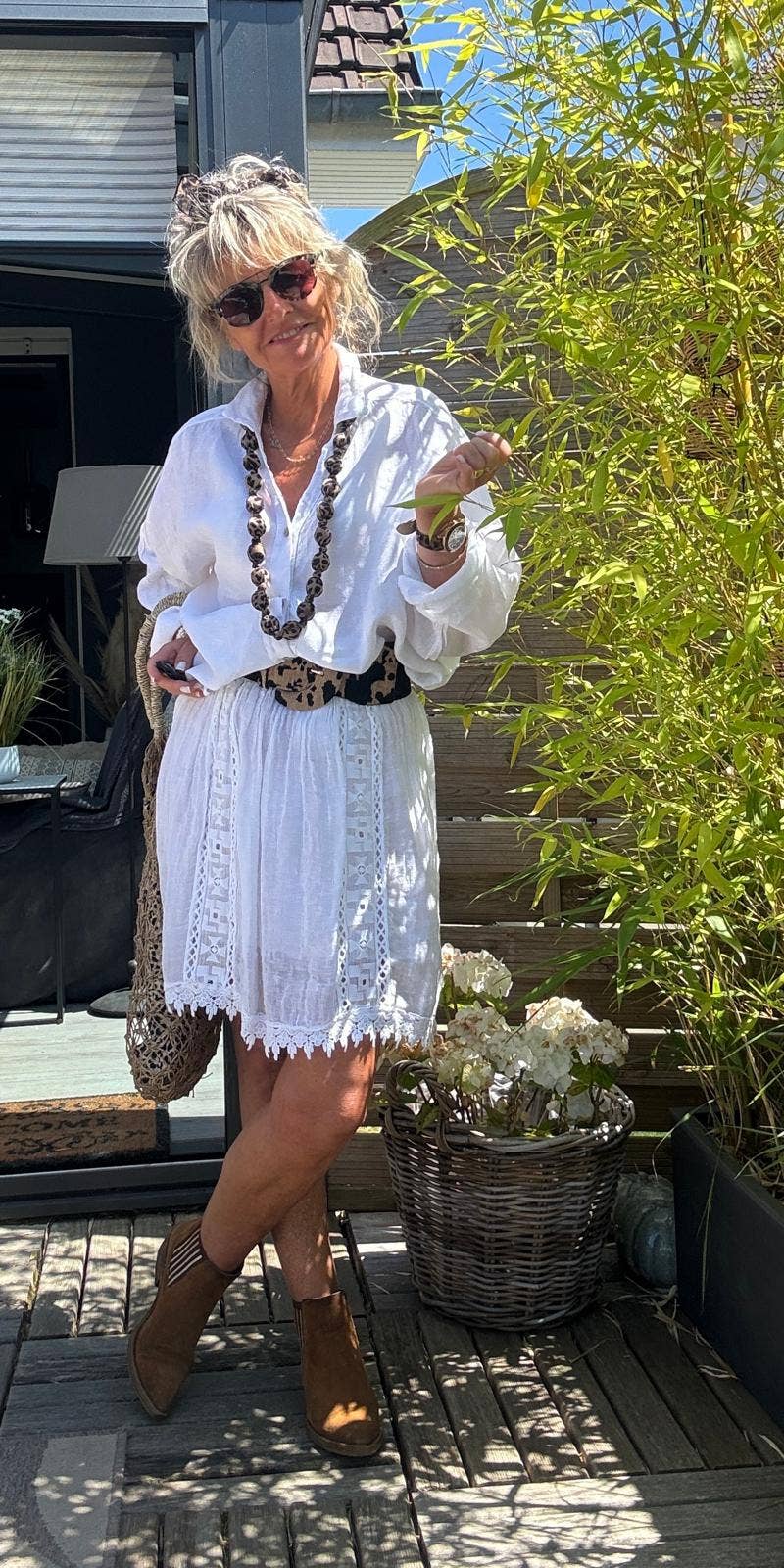 LINEN & COTTON HOUSE - Vente Chemise à col boutonné – femme - CHEMISE EN LIN. 48902 NINA30