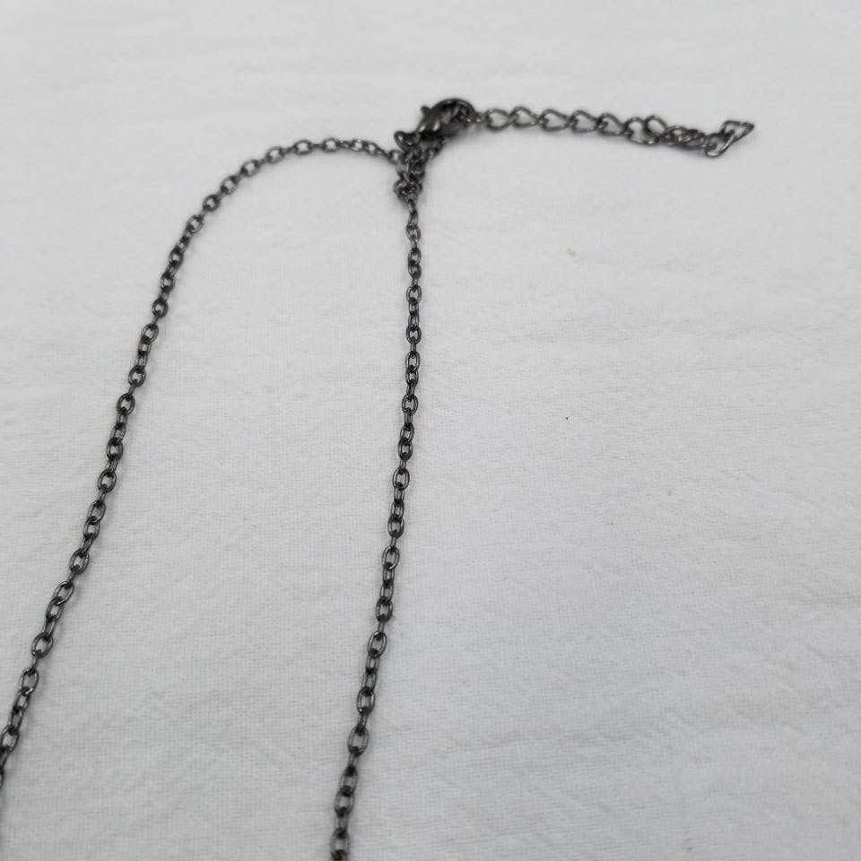 ENA Jewelry - Wholesale Pendant/Charm Necklace - Goth Black Bat Pendant Necklace - Halloween2