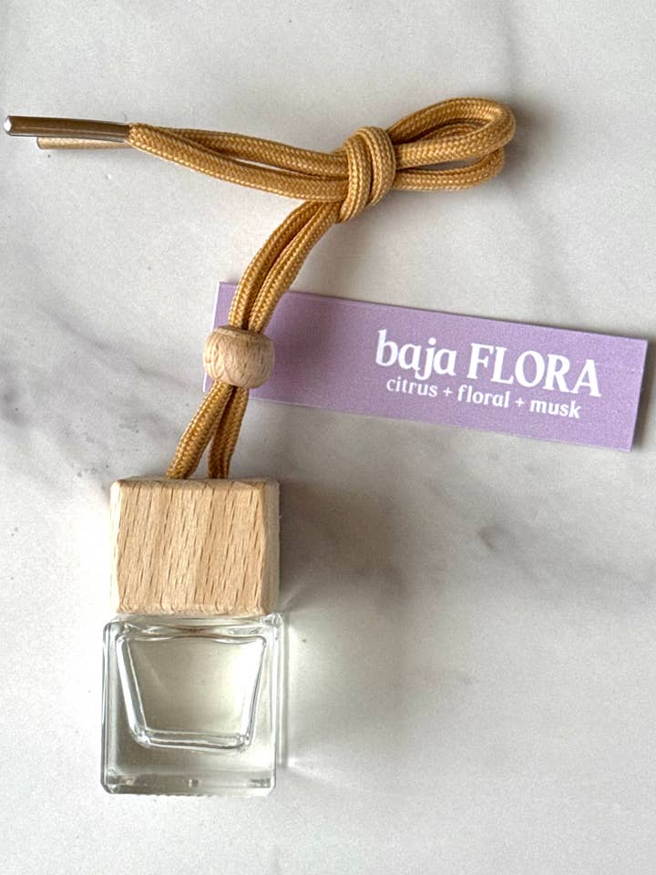 Baja Flora Car Diffuser/Car Diffuser/hanging car freshener for wholesale by Everscent Candle Co.