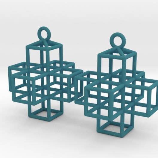 3D Plus Earrings for wholesale by Hanusa Design