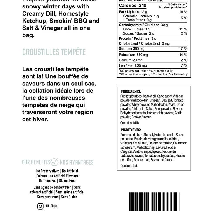 Covered Bridge - Wholesale Chips - 284g Storm Chips1