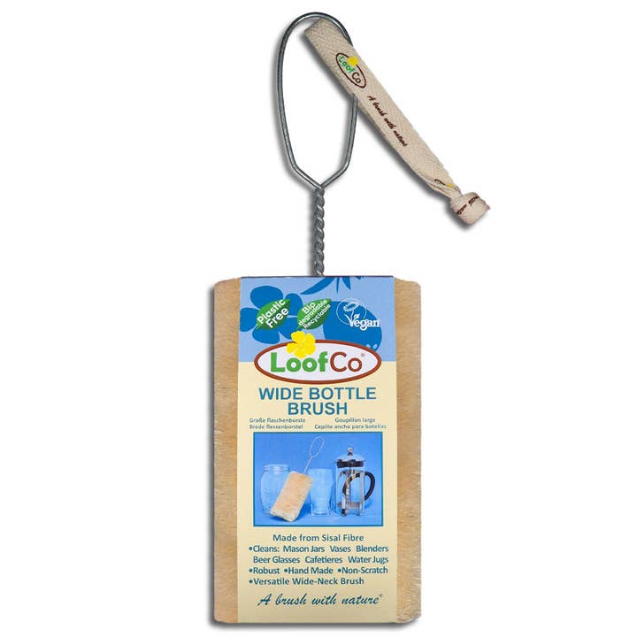 Wide Bottle Brush | Cafetiere | Vase | Blender | Beer Glass for wholesale by LoofCo - Loofahs & Coconut Brushes