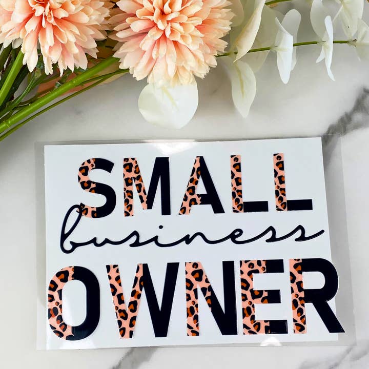 Småföretagare | 4" UV DTF-dekal för wholesale av HKS Custom Designs