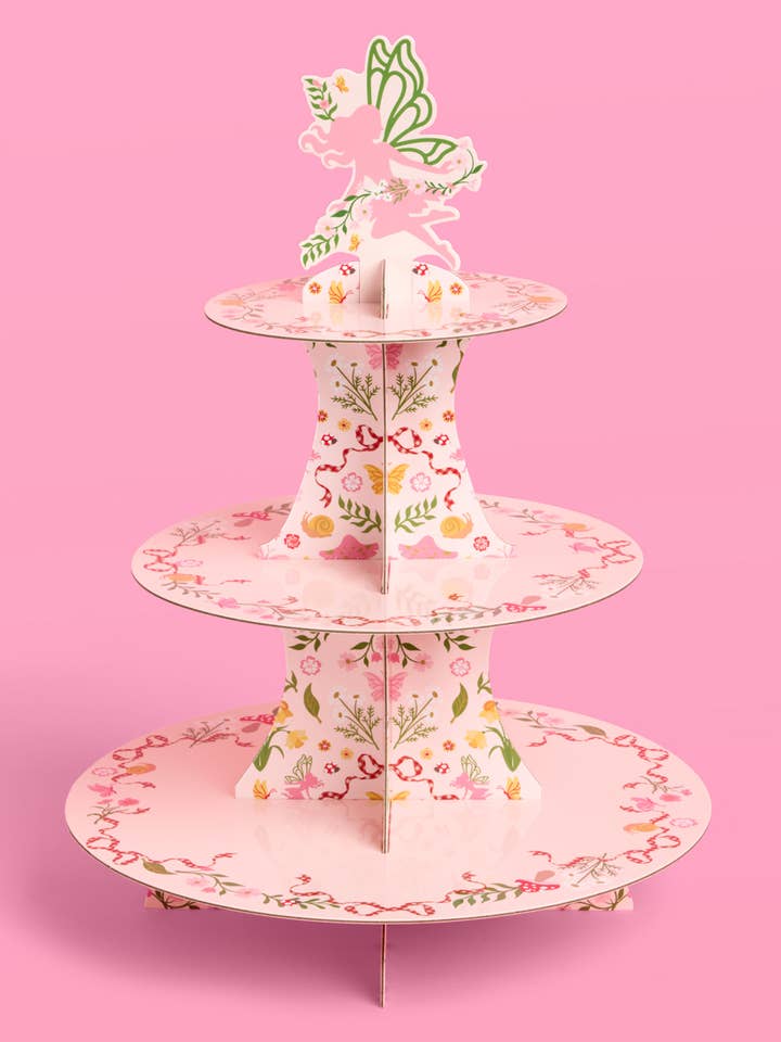 Garden Fairy Cupcake Tower | tea party, woodland, butterfly for wholesale by Petit Fetti
