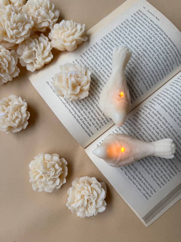 Antike Vogel-Sojakerze für Wohnkultur für den Großhandel von MikuniCandle