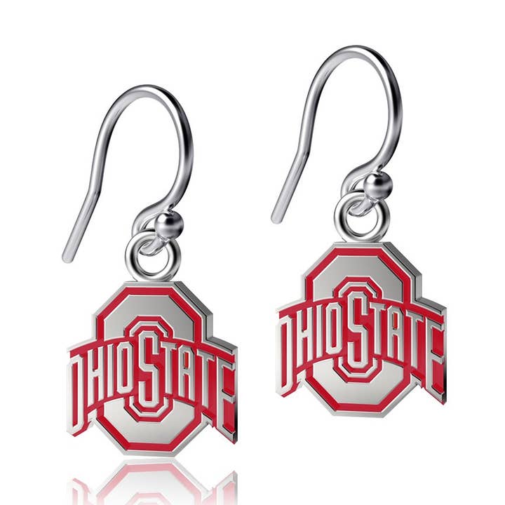 Ohio State University Dangle Earrings - Enamel for wholesale by Dayna Designs