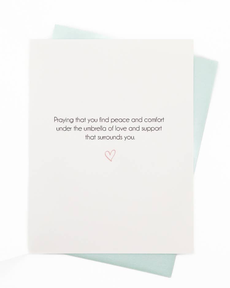 Lavender Vines - Wholesale Sympathy Card - 'Raining Hearts' Sympathy Greeting Card2