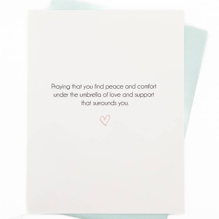 Lavender Vines - Wholesale Sympathy Card - 'Raining Hearts' Sympathy Greeting Card2