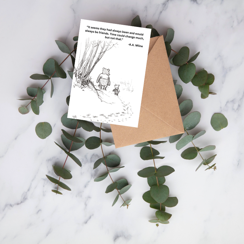 Party Collective - Wholesale Friendship Card - Winnie the Pooh Card2