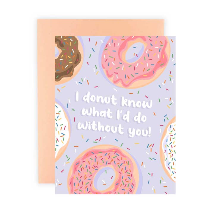 I Donut Know Greeting Card for wholesale by Cleerely Stated