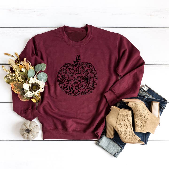 Fall Pumpkin | Sweatshirt | Autumn | Harvest for wholesale by Olive And Ivory Wholesale