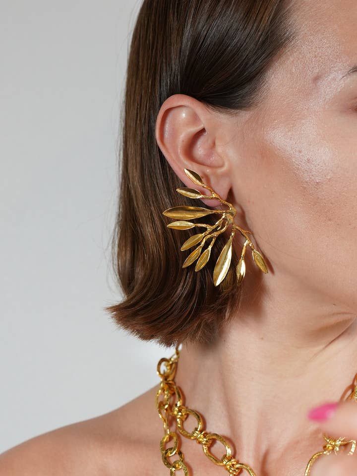 Boucles d'oreilles Feuilles pour la vente par Shinyland Llc dba Aquadan.co (Wholesale)