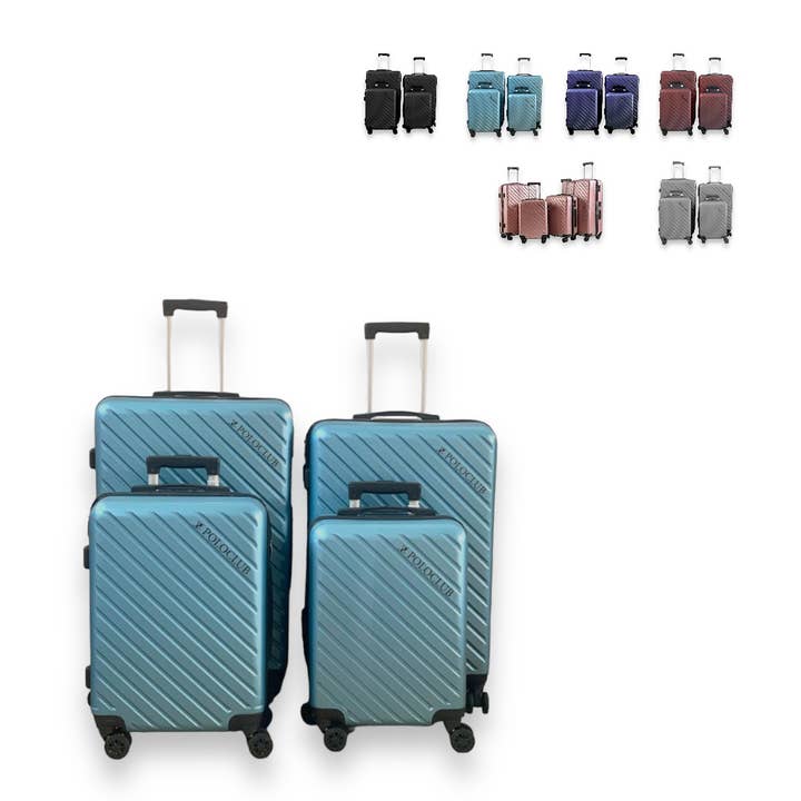 ALBAsrls - Wholesale Luggage - POLOCLUB trolley set 4 pieces S-M-L-XL1