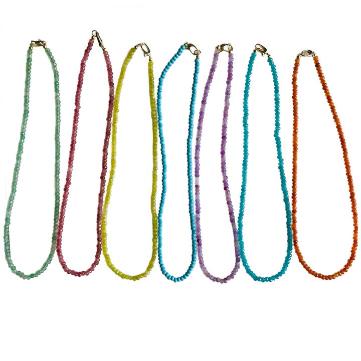 Dainty Candy Gemstone Necklace for wholesale by Market and King