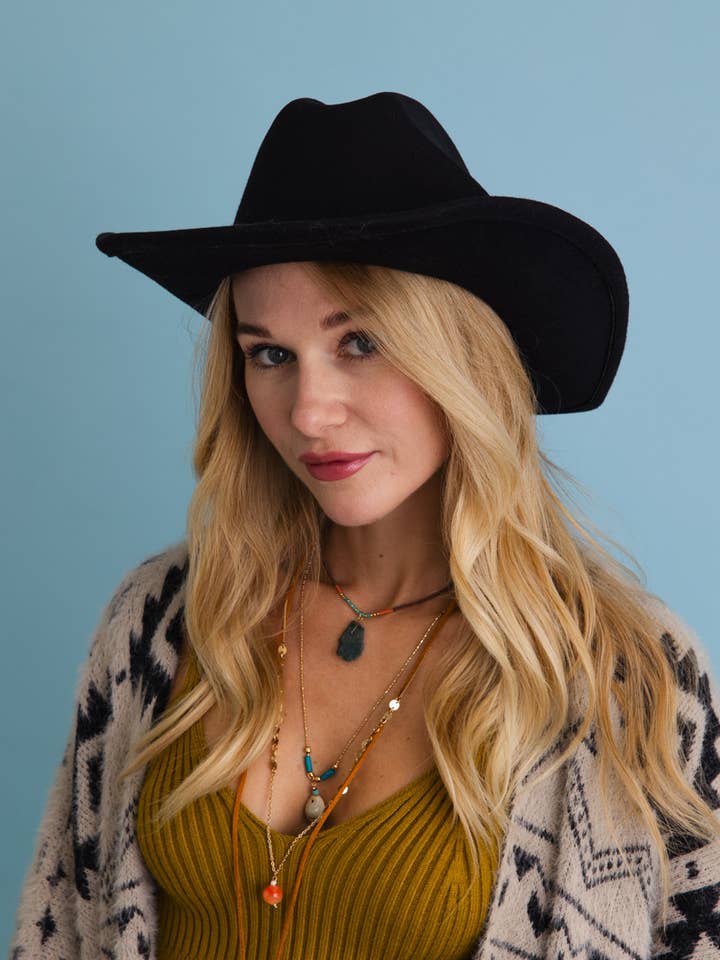 Sombrero vaquero clásico Western Love para venta al por mayor de Leto Accessories