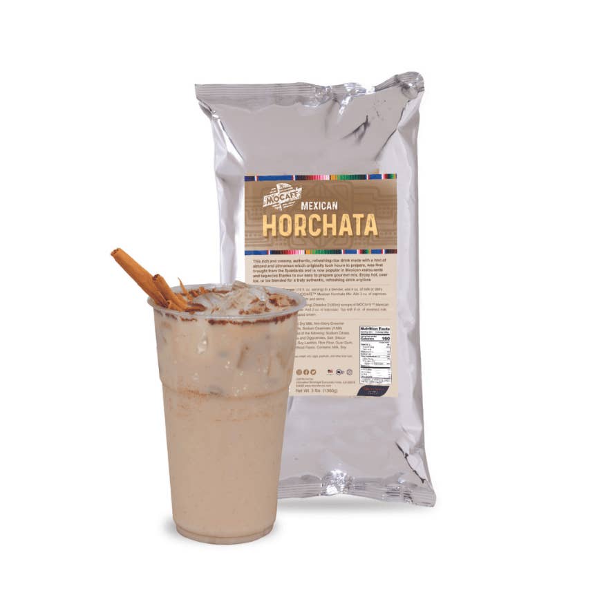 Innovative Beverage Concepts - Wholesale Beverage Mix - MOCAFE™ Horchata Mexican Agua Fresca Frappe Powder Mix