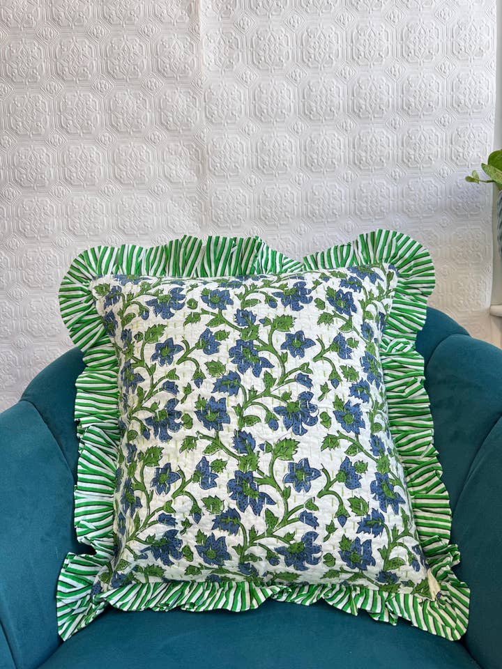 Quilted Cushion Pure Soft Cotton Cover for wholesale by Essential Designs London