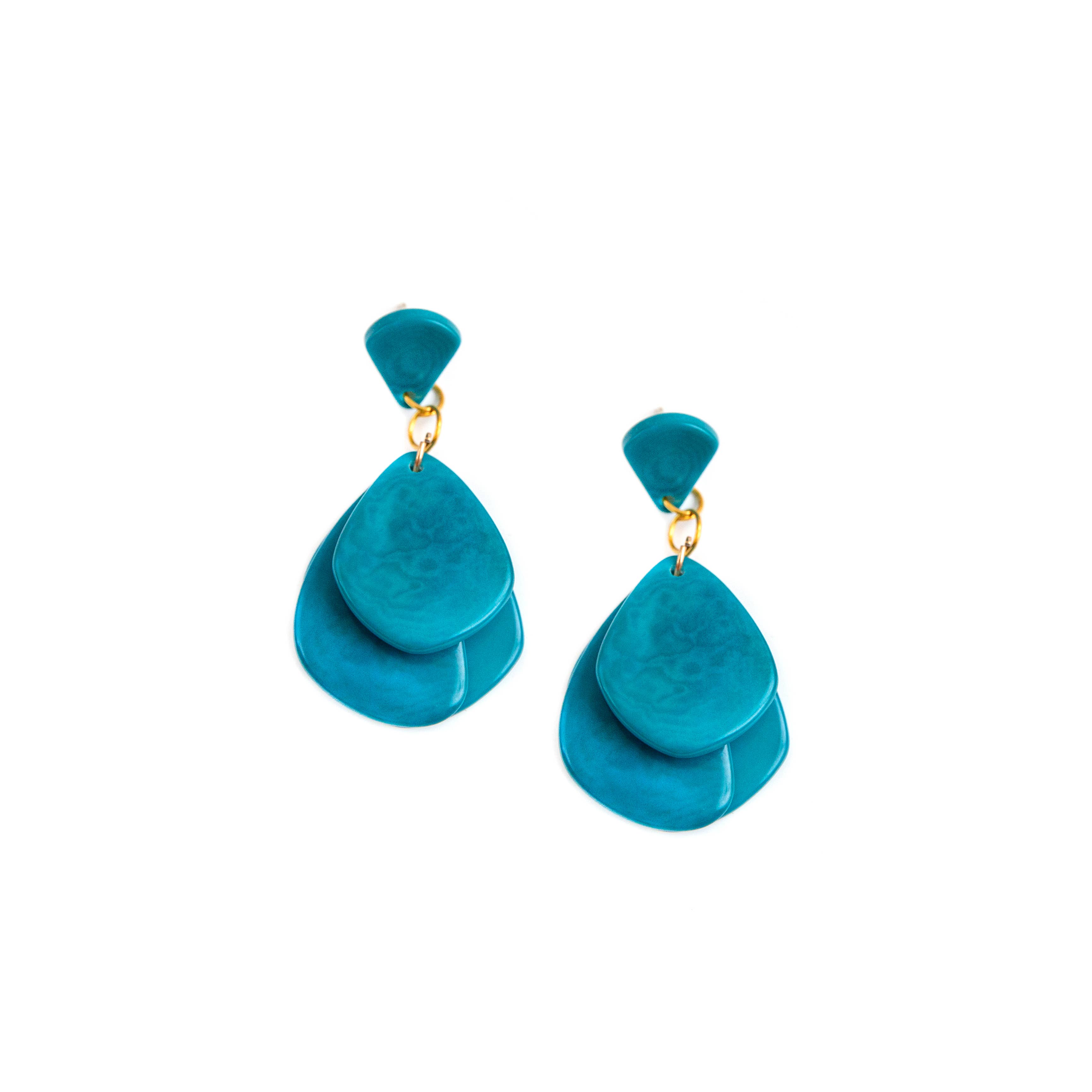 Organic Tagua Jewelry - Wholesale Dangle Earrings - Lauren Earrings2
