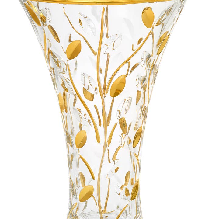 Tree of Life Gold 12" Vase for wholesale by Alice Sturzinger LLC
