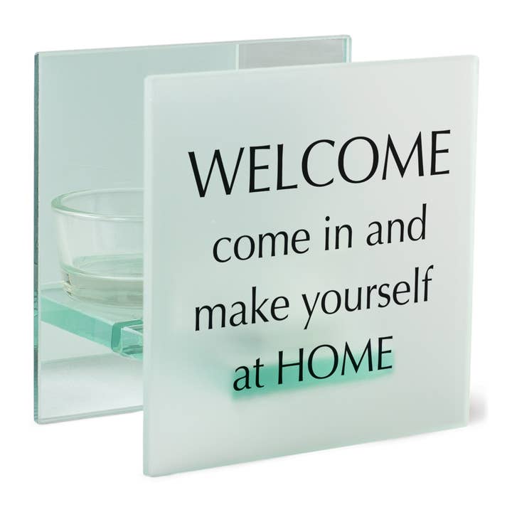 Teelichthalter Welcome Come In & Make für den Großhandel von Dicksons