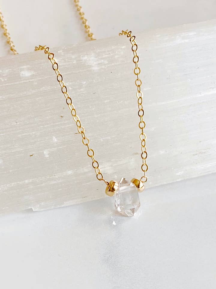 Herkimer diamond adjustable choker for wholesale by Bonnie Boardman Jewelry