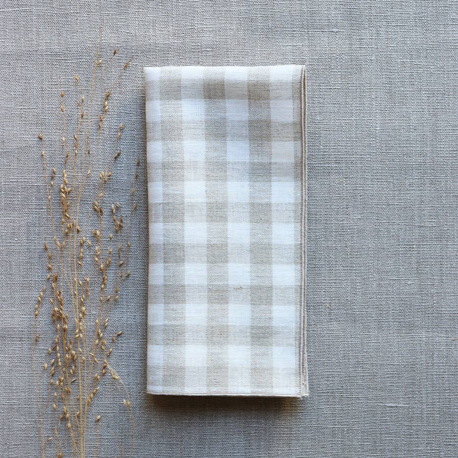 Giardino Segreto - Wholesale Dinner & Cloth Napkin - QUADRETTO pure linen napkin3