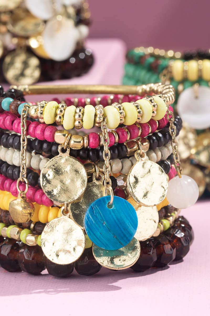 Urbanista - Wholesale Beaded Bracelet - Multi Layered Mixed Beads Bracelet1