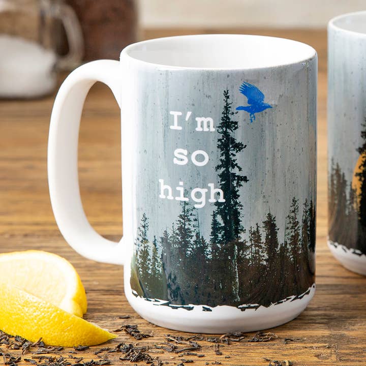 Two Little Fruits - Wholesale Coffee Mug - Funny Cannabis Ceramic Mug – 15oz Weed Gift0