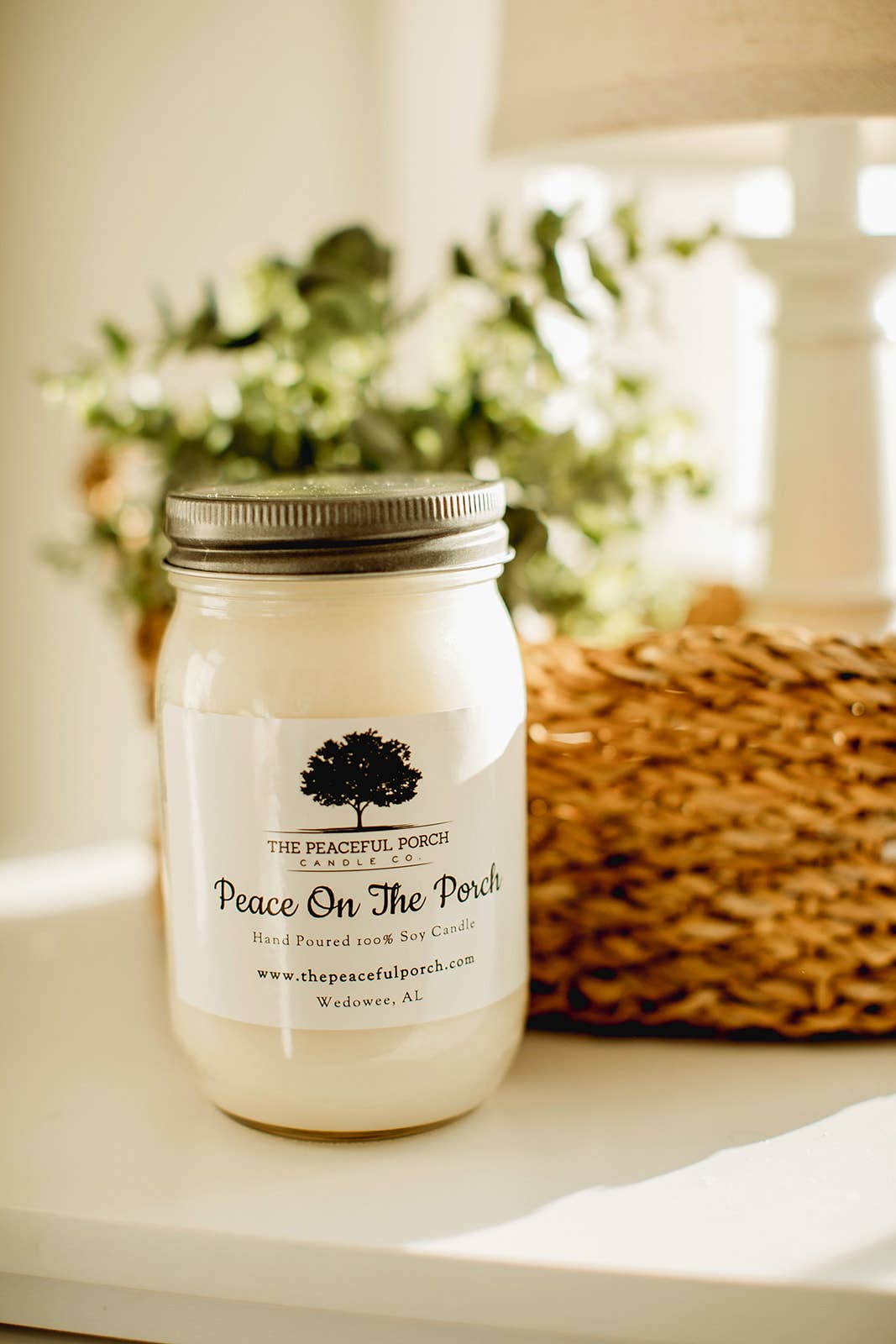 The Peaceful Porch Candle Co. , LLC - Wholesale Jar/Filled Candle - Peace On The Porch Soy Candle2