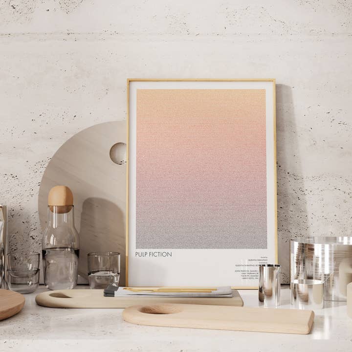 Fade Out Prints – wholesale Konsttryck – Pulp Fiction Filmaffisch Konsttryck med komplett8