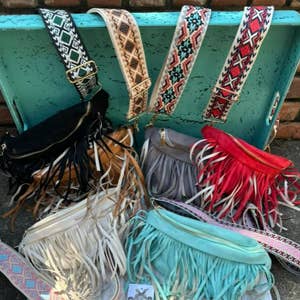 Boho Fringe Crossbody Viva: Embroidery and Fringe Detailing, Artisan  Crafted Stylish leather tote bag for women