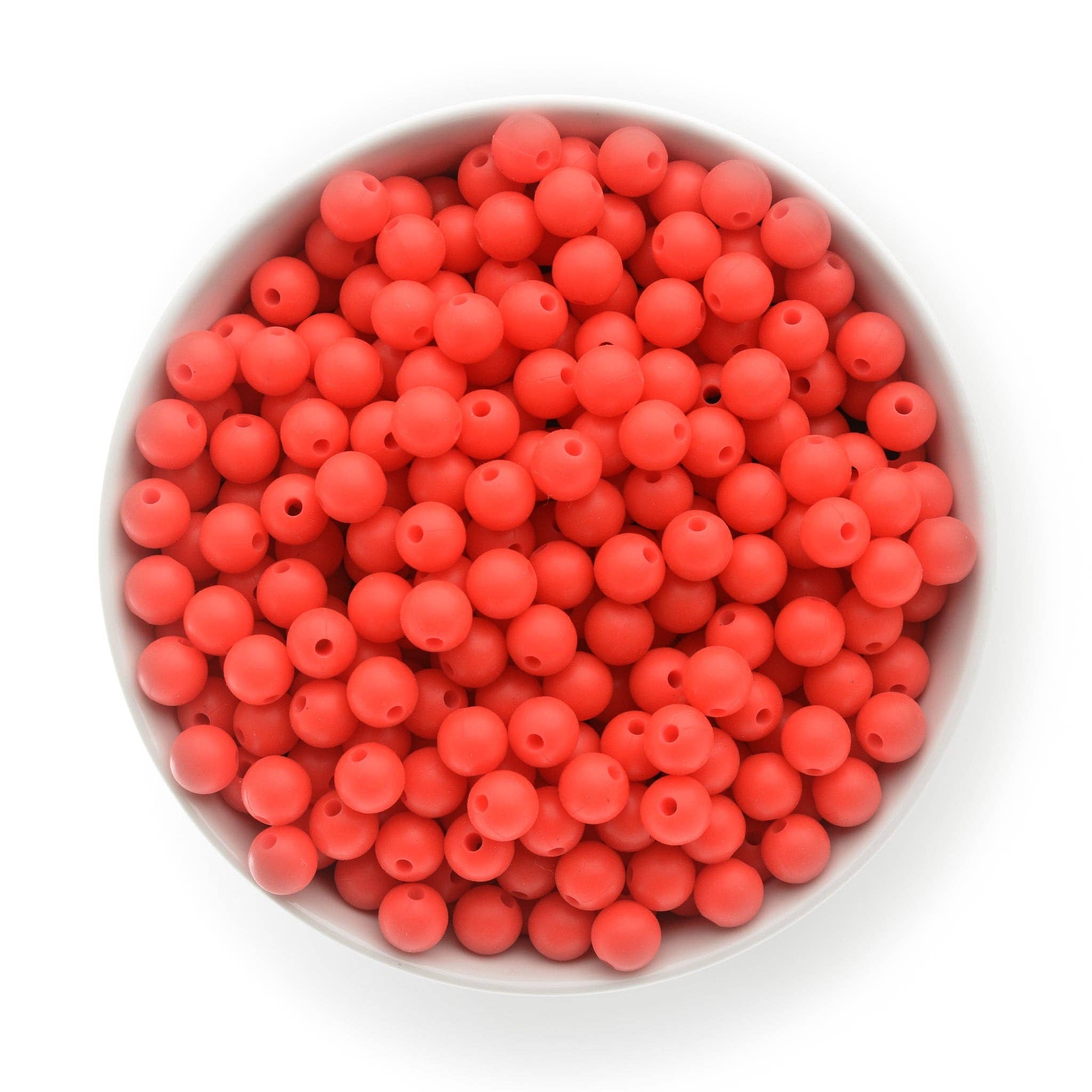 Cara & Co Silicone Craft Supply – Missangas por atacado – Contas redondas de silicone de 9 mm12