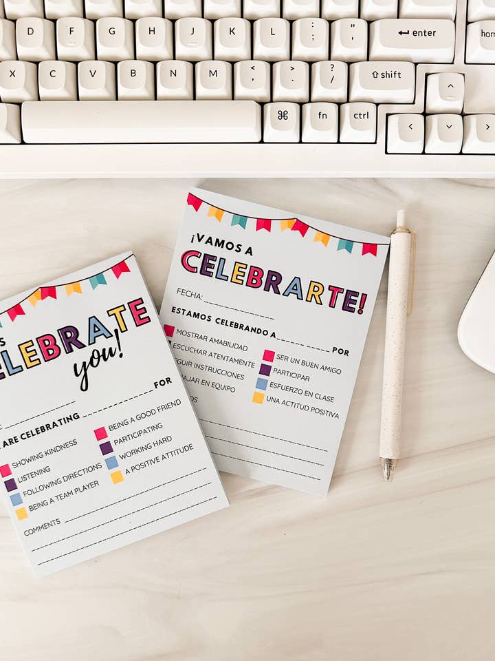 Celebration Note Pad for Positive Reinforcement for wholesale by The Good Teacher Co