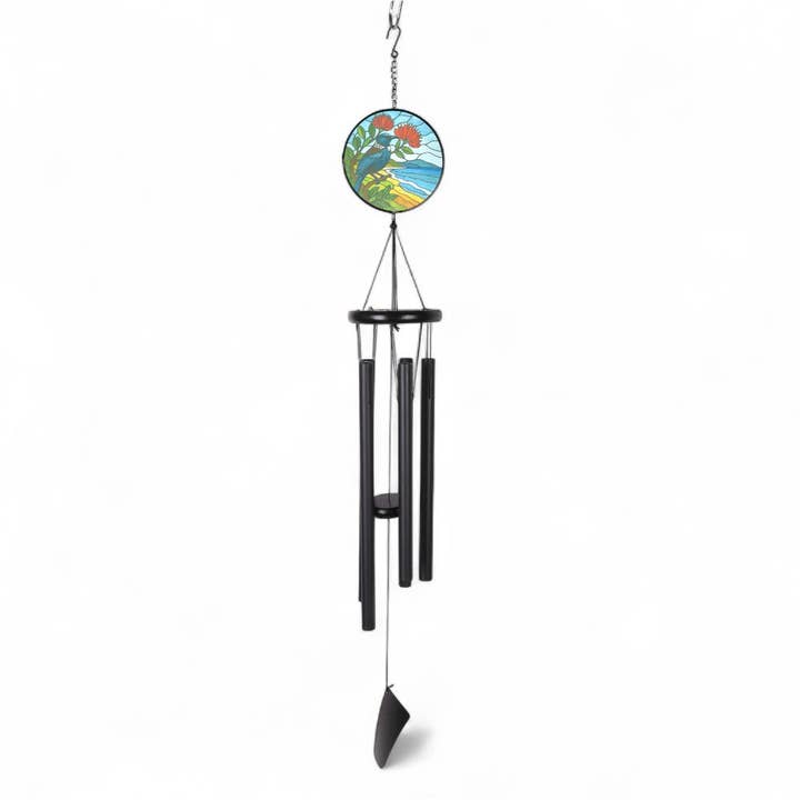 Tui Suncatcher Wind Chime 40" Black for wholesale by Mt Meru Wholesale